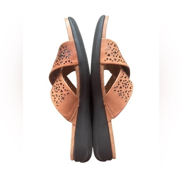 SoftWalk Tillman Sandal Tan Soft Nappa Leather Size 9.5 - Picture 2 of 6